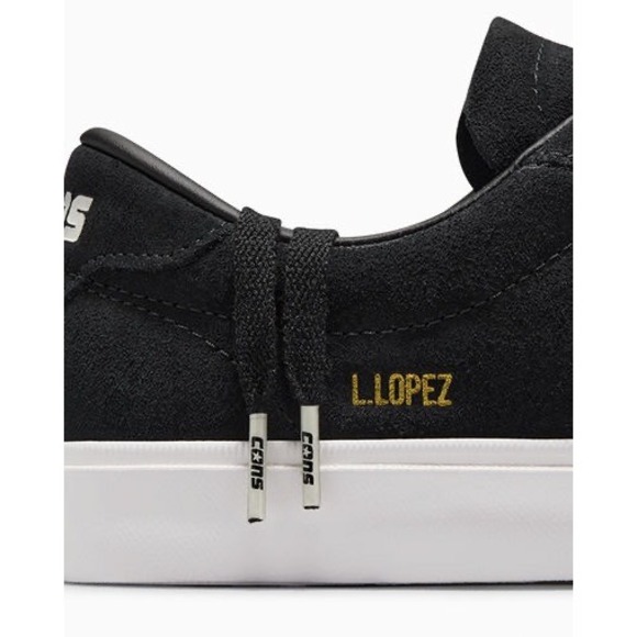 Converse Louie Lopez Pro OX Black White Suede Skate Shoes Men's 8 / Women's 9.5 - Picture 11 of 14